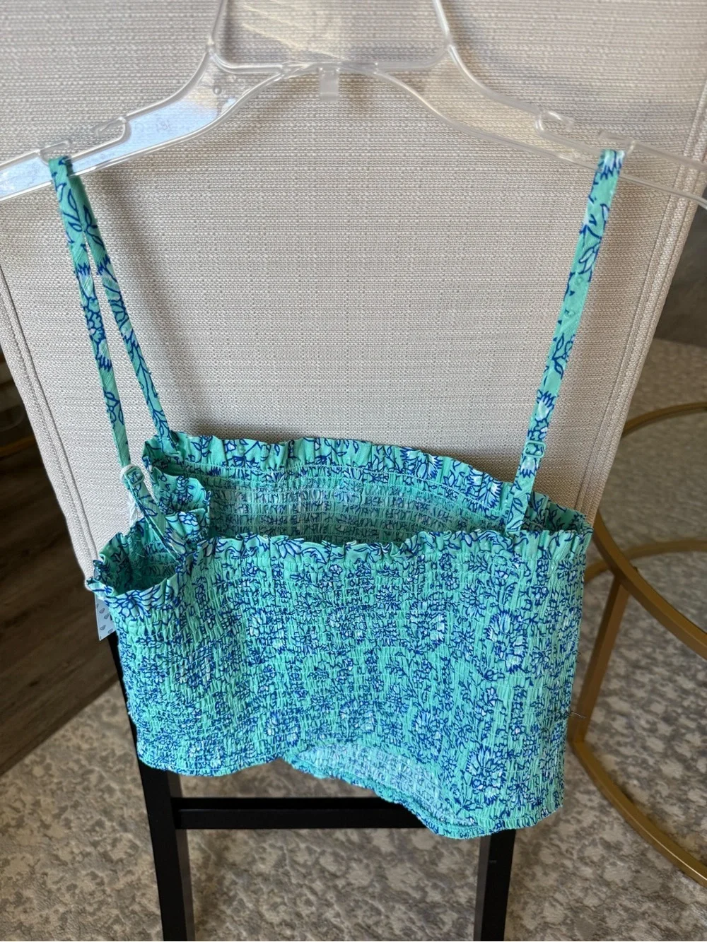 Roller Rabbit x Target Blue Green Smocked Crop Top Skirt Set NWT, Plus Size